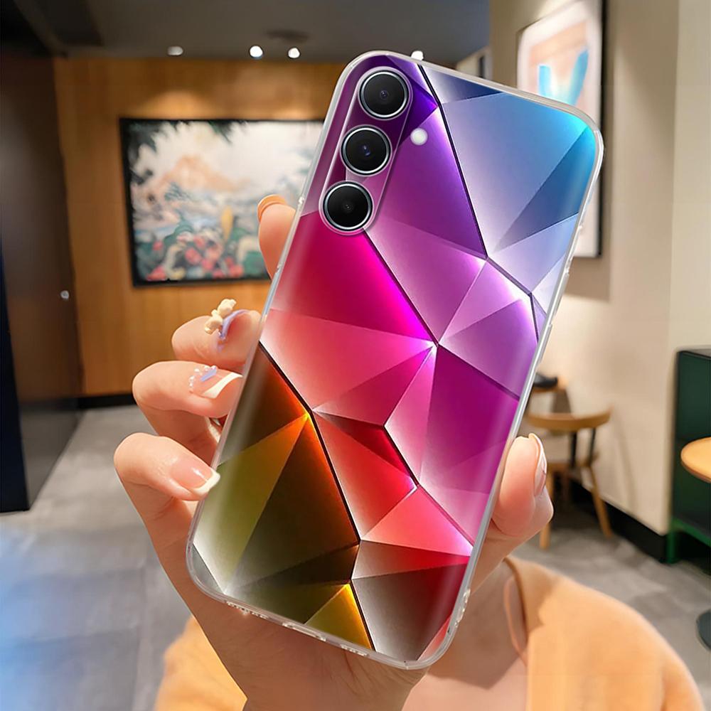 6.7" Для Samsung A36 SM-A366E Чехол Расписной Узор Мягкий Прозрачный Силикон ТПУ Чехол на Для Samsung Galaxy A36 5G A366 Чехлы Fundas
