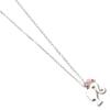 Barbie Sterling Silver Silhouette & Quartz Bead Charm Necklace
