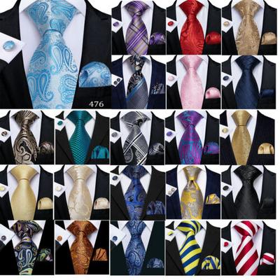 198 цветов мужской шелковый галстук черный, синий, красный галстук носовой платок запонки свадебный комплект из 3 предметов