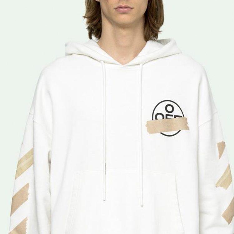 OFF-WHITE Tape Arrows Over Hoodie OMBB037R20E300020148