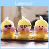 Adorable Hyaluronic Acid Duck Plush Toy Cute Mini Yellow Duck Bag Charm
