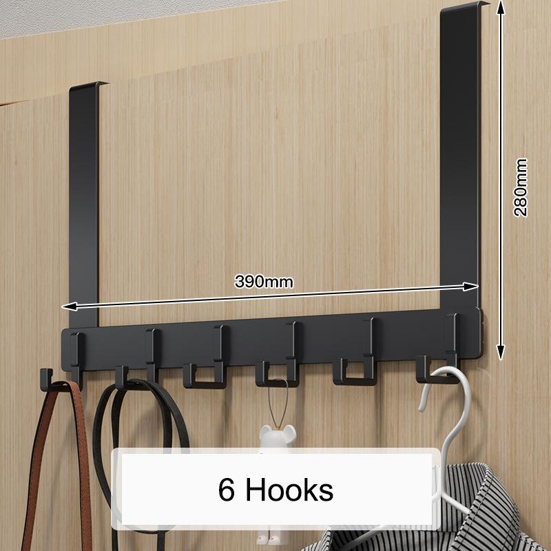 Крючки над дверью, 6 крючков, одежда, пальто, шляпа, вешалка для полотенец, органайзер для дома, ванной комнаты, держатель для кухонных принадлежностей