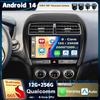 Android 14 Carplay Car Radio для Mitsubishi ASX 1 2016 2017 - 2022 Мультимедийный видеоплеер Навигация GPS Стерео 2Din 360 Камера