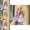 Adorable Pig Projection Keychain Cute Multicolor Plastic Key Accessory Gift
