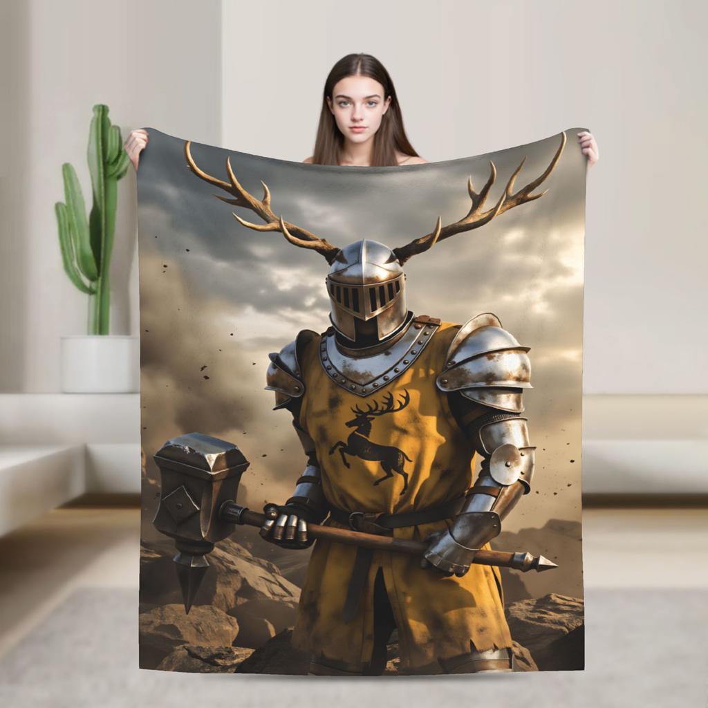 Lyonel Baratheon Throw Blanket Comfortable Funny Blanket For Living Room Travel Office Flannel Bedspread Bed Cover
