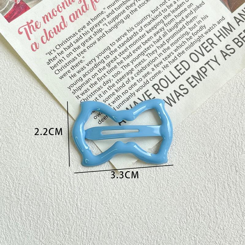 Little Girl Dopamine Bow Hair Clip Children's Cute BB Clip Baby Side Clip Girl Back of Head Broken Hair Hairpin
