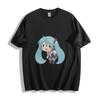 Hatsune Miku Happy Chibi T-Shirt - Joyful Anime Smile Unisex Tee