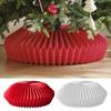 Honeycomb Christmas Tree Collar Foldable Paper Christmas Tree Base Stand Cover Basket Skirt Collar for 12"-25" Stands