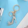 High Heel Shoe Keychain Crystal Purse Car Key Chain Bag Decorative Alloy Keyring
