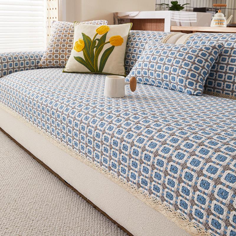 Atmosphere 2025 All-Season Universal Sofa Cover: Skin-Friendly, Breathable, Armrest & Backrest Towel.