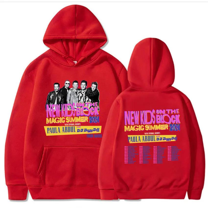 Толстовка NKOTB-B The Magic Summer Tour Sudaderas Para Mujer Женская одежда Moletom с длинным рукавом Уличная одежда Топ