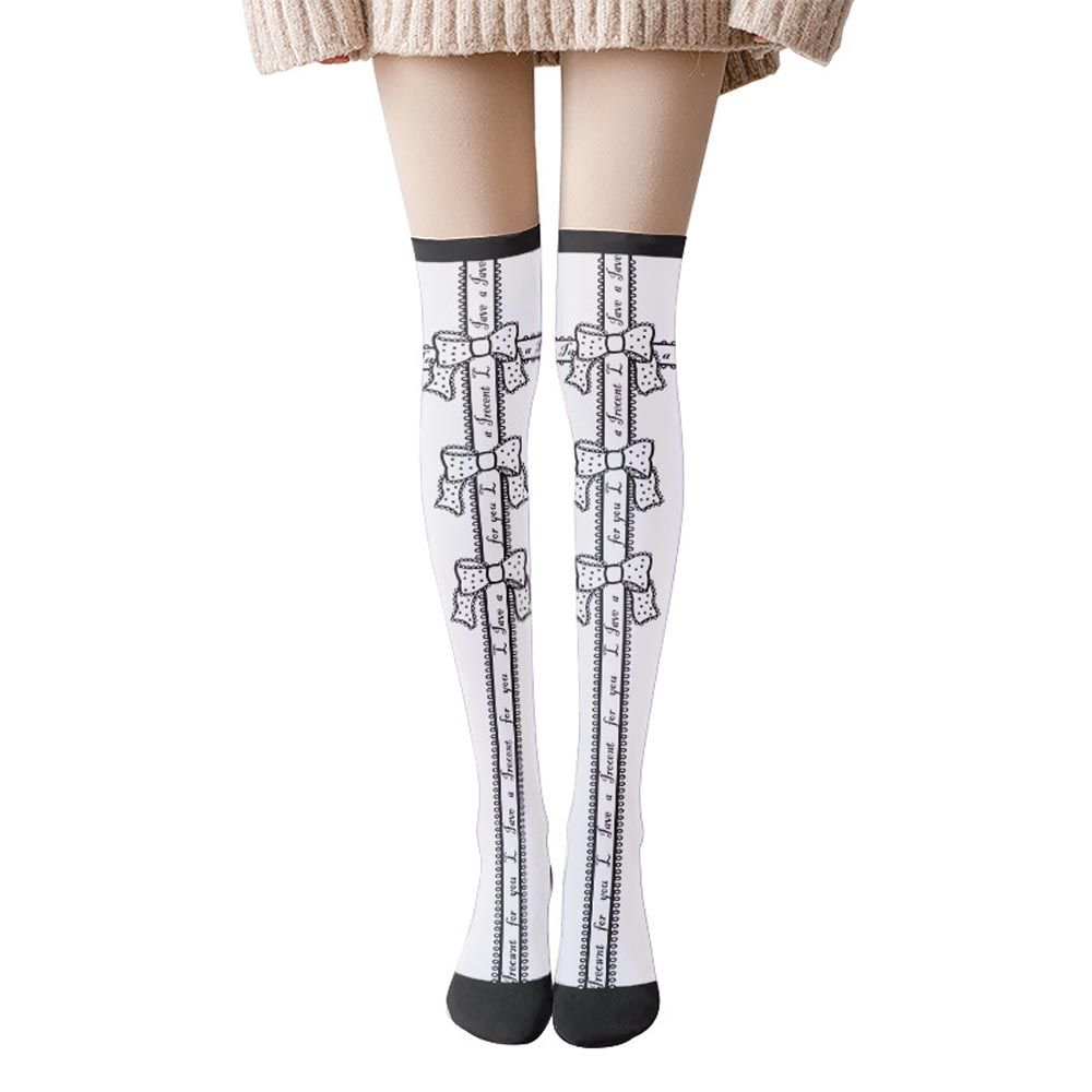Высокие крестики для девочек с надписями женские длинные носки корейские носки для гольфа Лолита ворсовые носки JK чулки