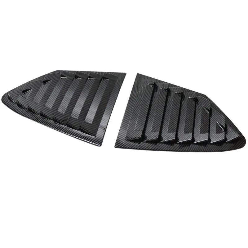 Для Ford Focus 2019-2025 Седан Хэтчбек Авто Задняя Жалюзи Окна Боковая Крышка Жалюзи Накладка Наклейка Вентиляционное Отверстие Совок АБС Углеродное Волокно Авто