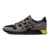 Asics Lyte Classic Ткань Кожа спилка коровы Удобная спортивная обувь с низким верхом для повседневной носки Унисекс кроссовки Черный Серый 1203A168-002