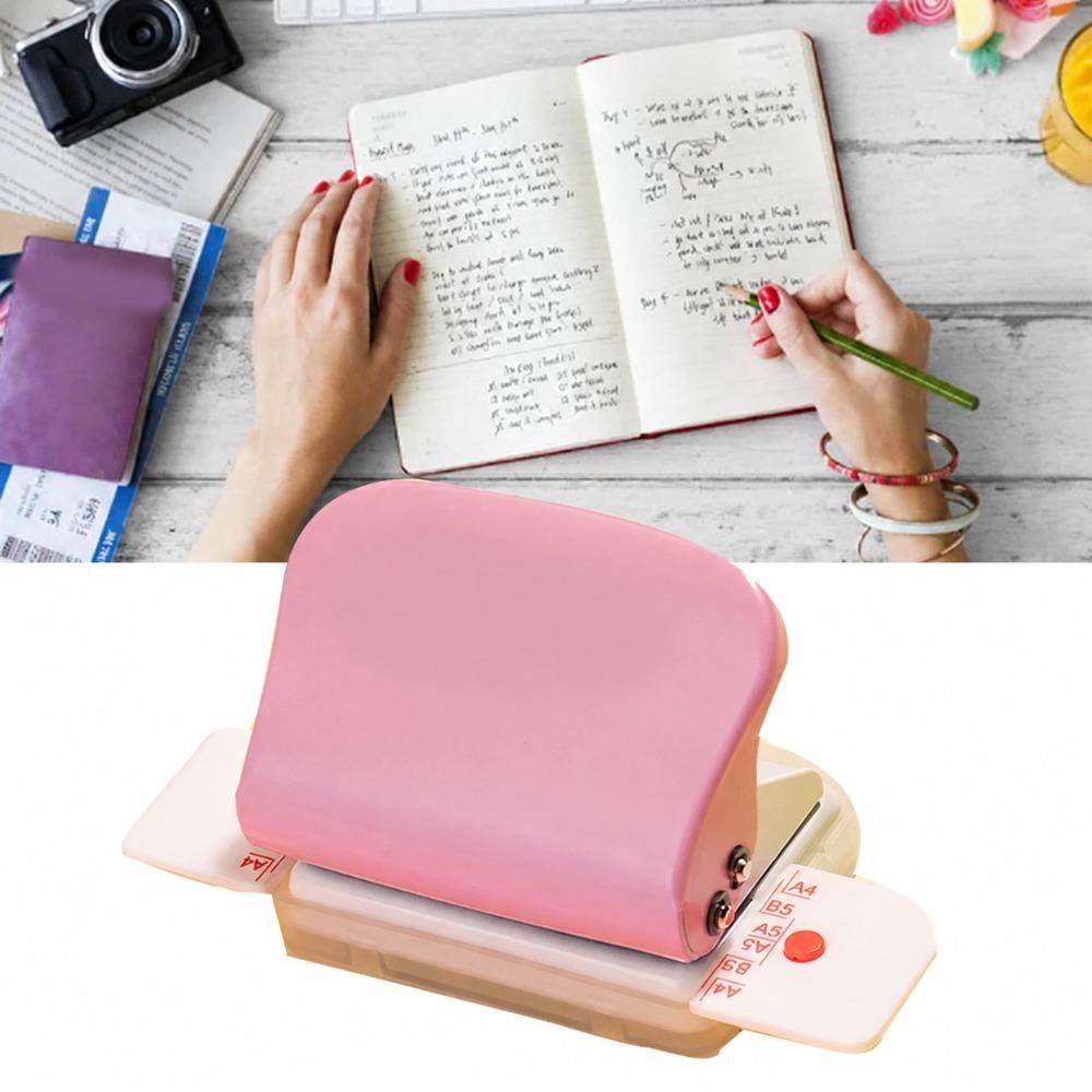 Light Weight Loose Leaf Punch Portable Book Binding Tool Hole Punch Machine Paper Binding