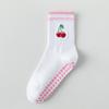 Harajuku Street Yoga Socks Breathable Mid Tube Socks New Cherry Embroidery Socks