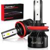 // Bulbs High And Low Beam 6500K Cool White 40000LM 900% Brightness, 1:1 Size Plug And Play Non-Polarity IP68 Waterproof Off Road Lights, Pack Of 2