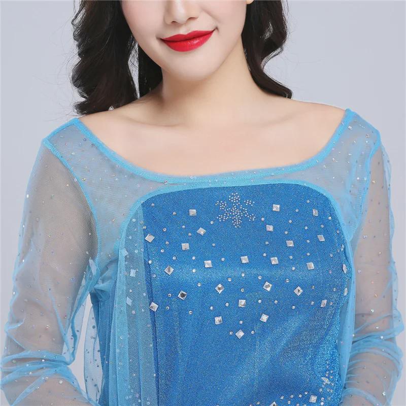 Платье для взрослых Эльзы Принцессы Холодное сердце - Большой размер XXXL