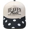 HEAVEN Made Truck Driver Hat Alphabet Embroidery Vintage Leopard Print Color Matching Baseball Cap Men's and Women's Casual
