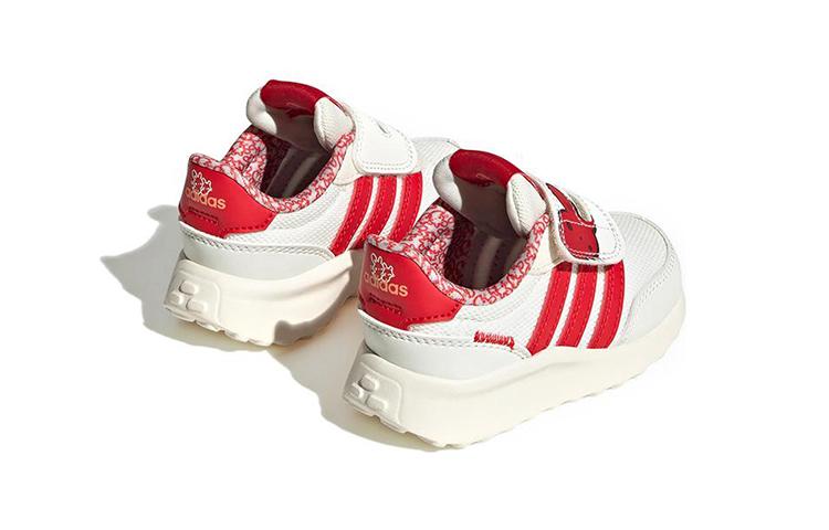 adidas Neo Run 70S CNY AC Нескользящие Износостойкие Низкие Спортивные Повседневные Кроссовки Бело-Красные Для Младенцев и Малышей IE4263