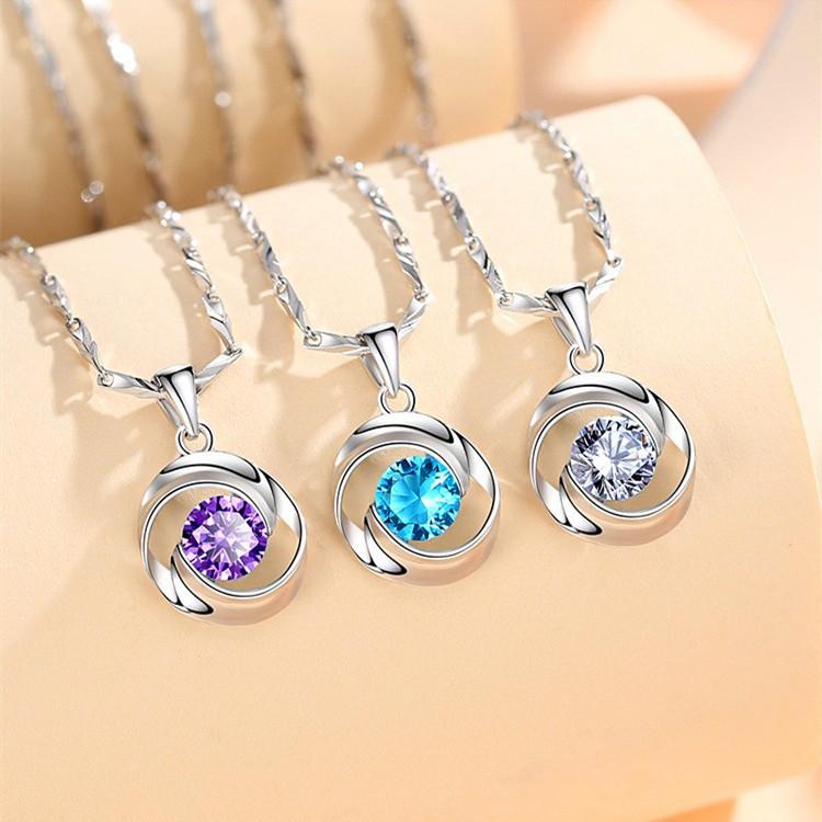 Ожерелье из чистого серебра S999, женская подвеска в японском и южнокорейском стиле, цепочка на ключицу, украшение из стерлингового серебра