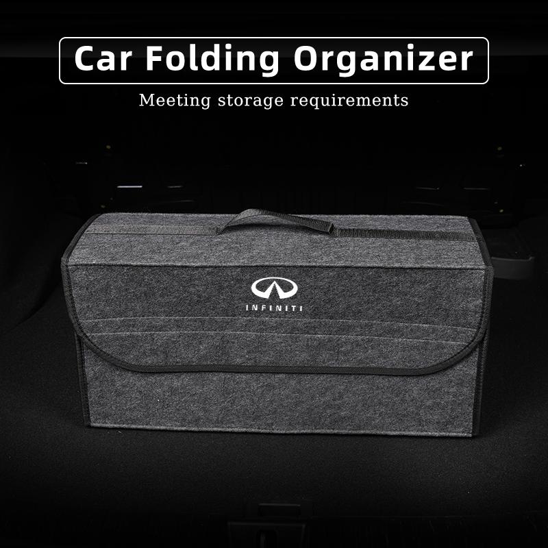 Car Trunk Organizer Bag Foldable Stowing Tidying Storage Box For Infiniti Q50 FX35 Q30 G37 Q70 QX70 G35 Q60 QX50 QX60 QX80 QX30 XX444
