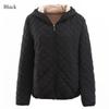 Slim Sheep Wool Hooded Coat Cotton Lining Thickened Warm Jacket Ladies Oversized Jacket Solid Color Tops