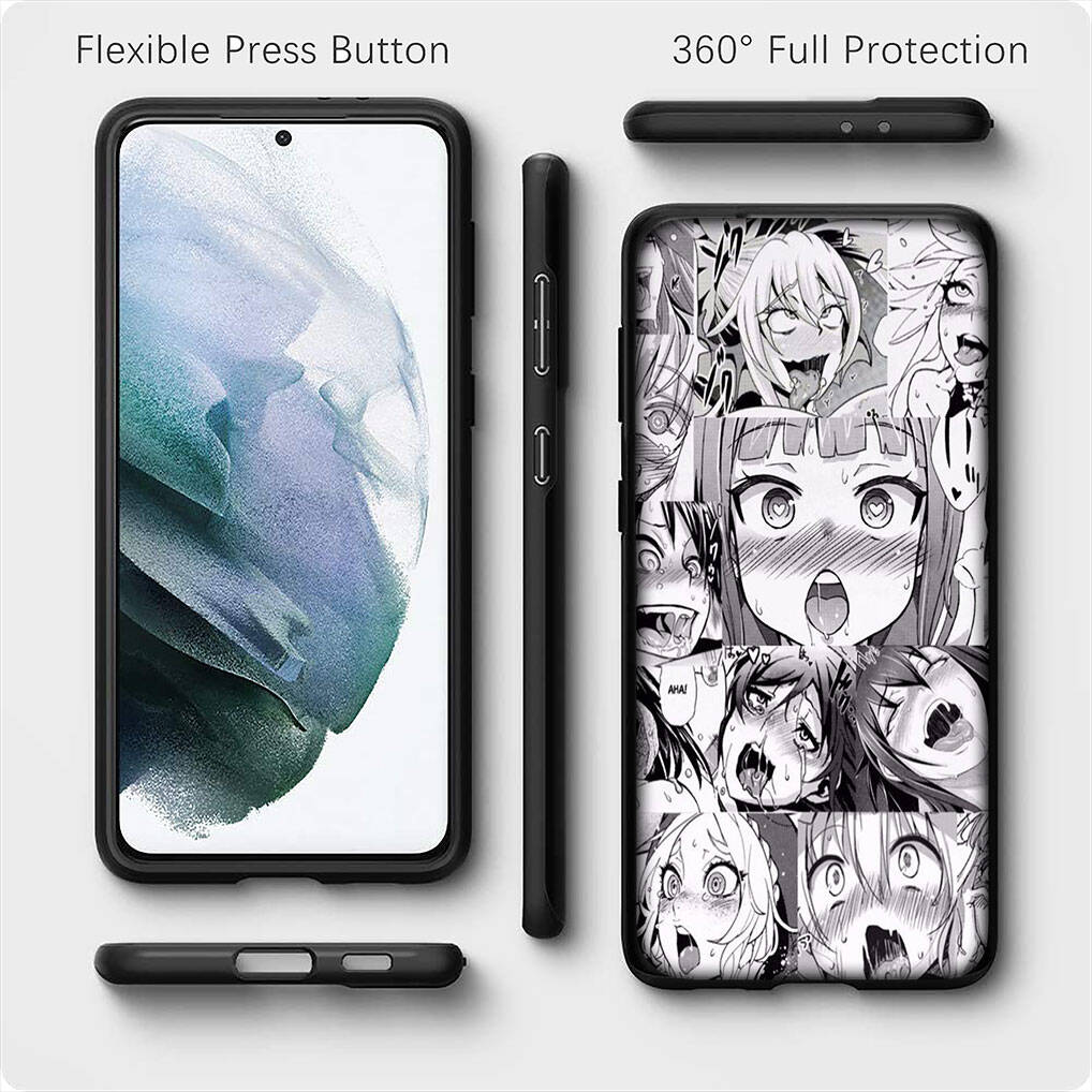 Для iPhone 17 16 15 Xiaomi Poco F7 F8 X7 X6 C85 C75 C71 M8 Redmi Note 14 13 12 Pro Max 14C 13C 15C A3 A4 Чехол Ahegao Харадзюку Аниме Девушка Ваифу Обложка