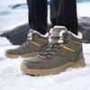 Large Size Winter Velvet Sports Cotton Shoes Men'S Warm Snow Boots Outdoor Hiking Hiking Shoes Cold Winter Shoes