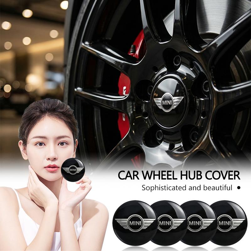 4Pcs 56MM Car Badge Emblem Wheel Center Hub Caps Rim Hubcap Cover For Mini Cooper R50 R52 R53 R55 R56 R60 R61 F54 F55 F56 F60 Clubman