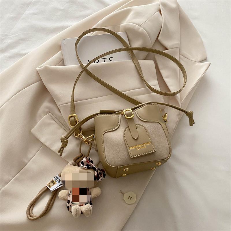 Pendant Cute Pu Material Children Shoulder Bag Suitable For Matching Daily