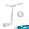 Pool Fountain For Aboves In-Ground Pools Adjustable Duals Spray Waterfall Sprinkler Cooler High-Pressure Pool Spray Fountain