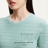 VEROMODA 2025 Letter Color-Block Round Neck Knit Top