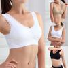 Solid Color Women Lace Trim Seamless Padded Wire Free Bra Crop Top Underwear