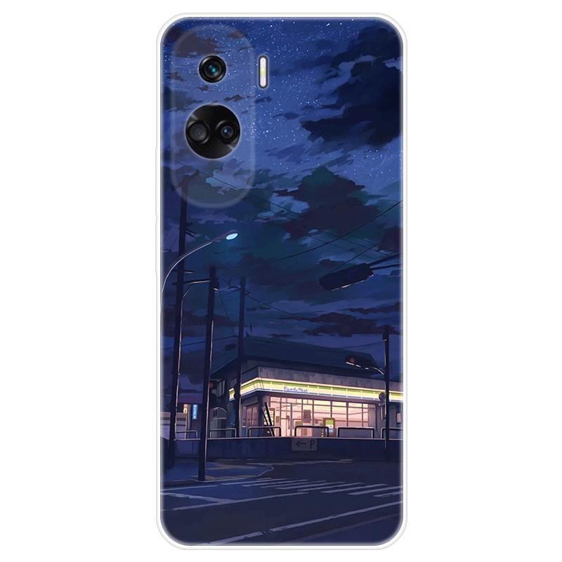 Для Honor 90 lite Honor90 lite чехол Мягкая силиконовая задняя крышка Мультяшный чехол для телефона Модный