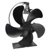 5 Blades Heat Powered Stove Fan Fireplace Fan Quiet Operation Circulating Warm Air No Battery