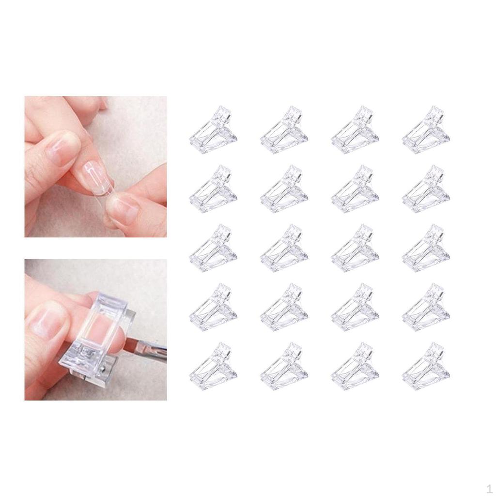 20 шт. зажимов для ногтей, аксессуары для зажимов для изгиба, многофункциональная сумка