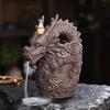 sand backflow incense burner sandalwood burner creative purple sand Xianglong household tea room handicraft ornament