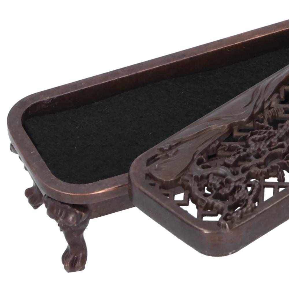 3pcs Brass Alloy Incense Holder Case Ash Control Incense Ash Catcher Tea Ceremony