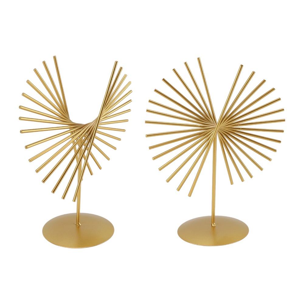 Iron Metal Tabletop Decorative Statue Indoor Display Metal Artwork Showroom Interior Decor