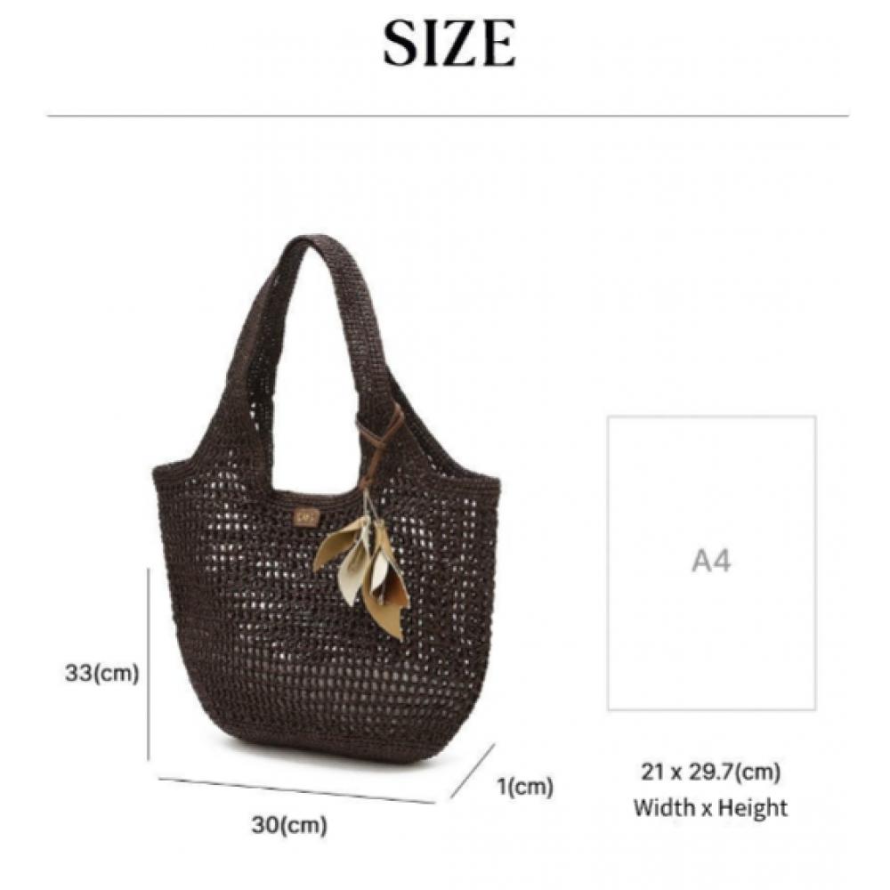 Daks Brown Lapia Twist Mesh ShouLder Bag L Dcba5f590w3
