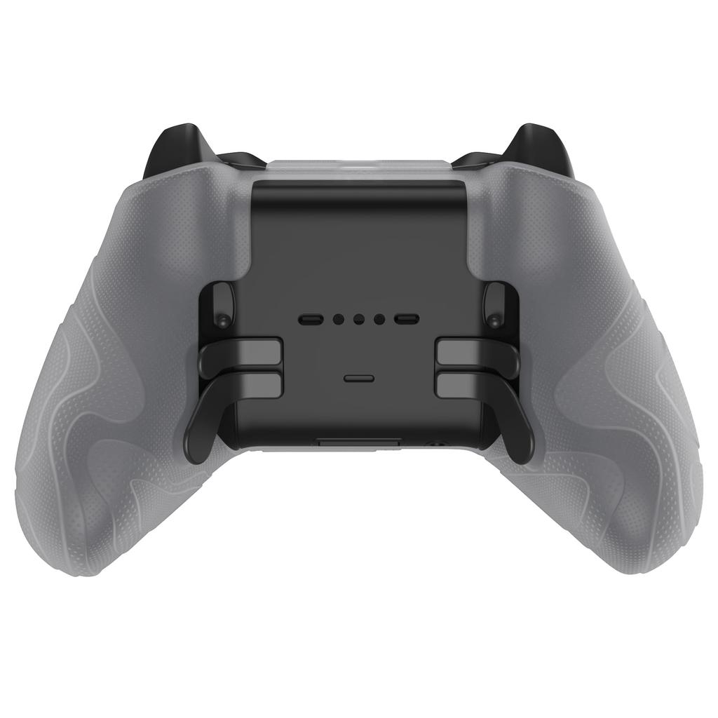 PlayVital Mountain Range Edition Silicone Cover for Xbox Elite Wireless Controller Series 2 Elite Series 2 with Thumb Grips Clear White & Core,