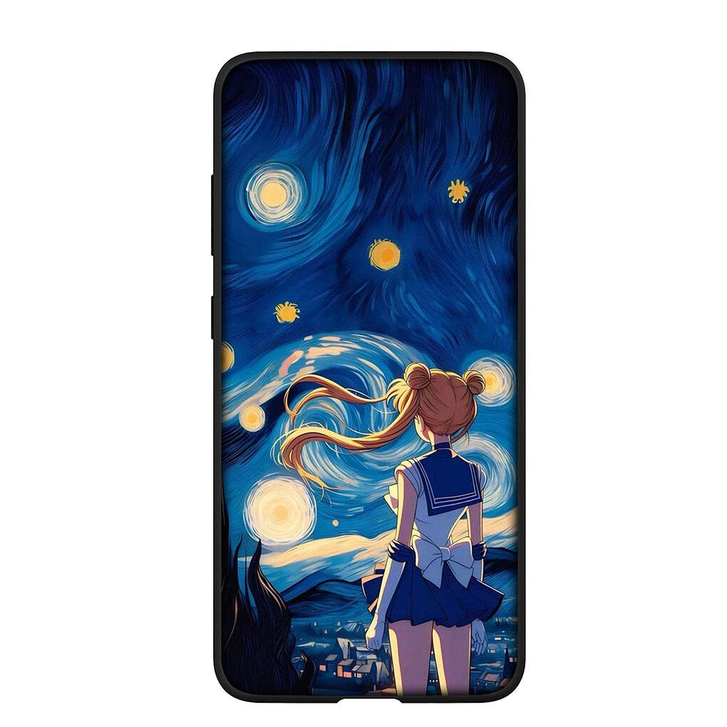 Phone Case for Samsung Galaxy S25 S23 S22 S21 S24 Ultra FE S8 A05 A06 A15 A16 A36 A37 A35 A54 A55 A56 A57 A25 A26 A53 A17 Anime Sailor Moon Girl Cover