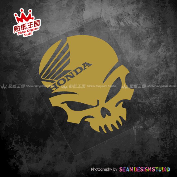 For Honda Skull CBR1000 600RR CB1000 CB650F NT1100 XL750 XADV750 Africa Twin motorcycle Decals Waterproof Stickers 25 RH6