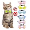 Collar for Cats Dogs Anti-Bite Flea Tick Protection Plant-Based Formula with Stylish Grid Pattern