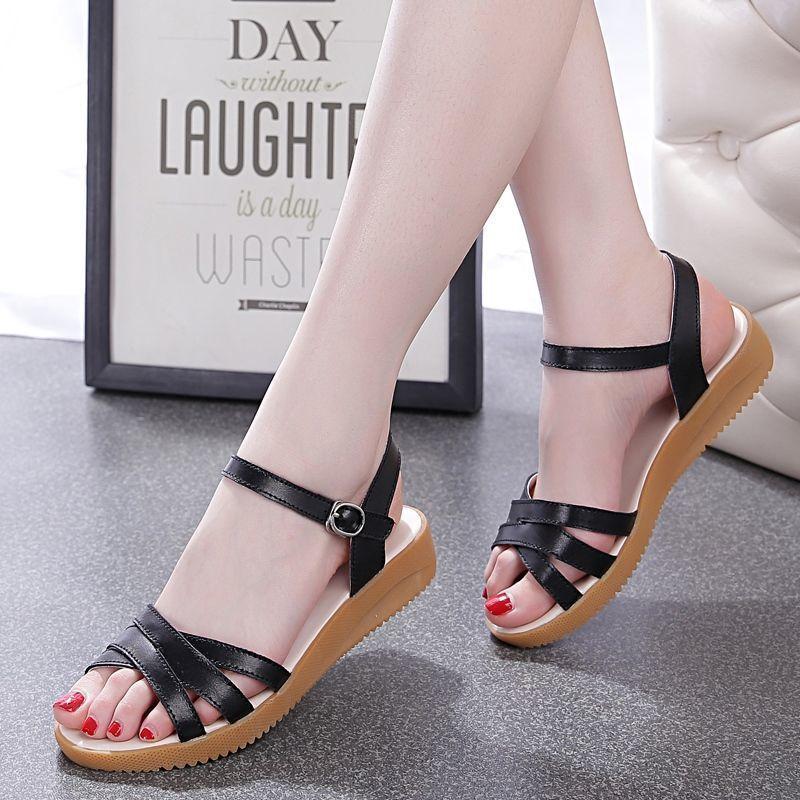 Sandals for Women Summer Flat Beach Sandals Comfortable and Non Slip Sandals