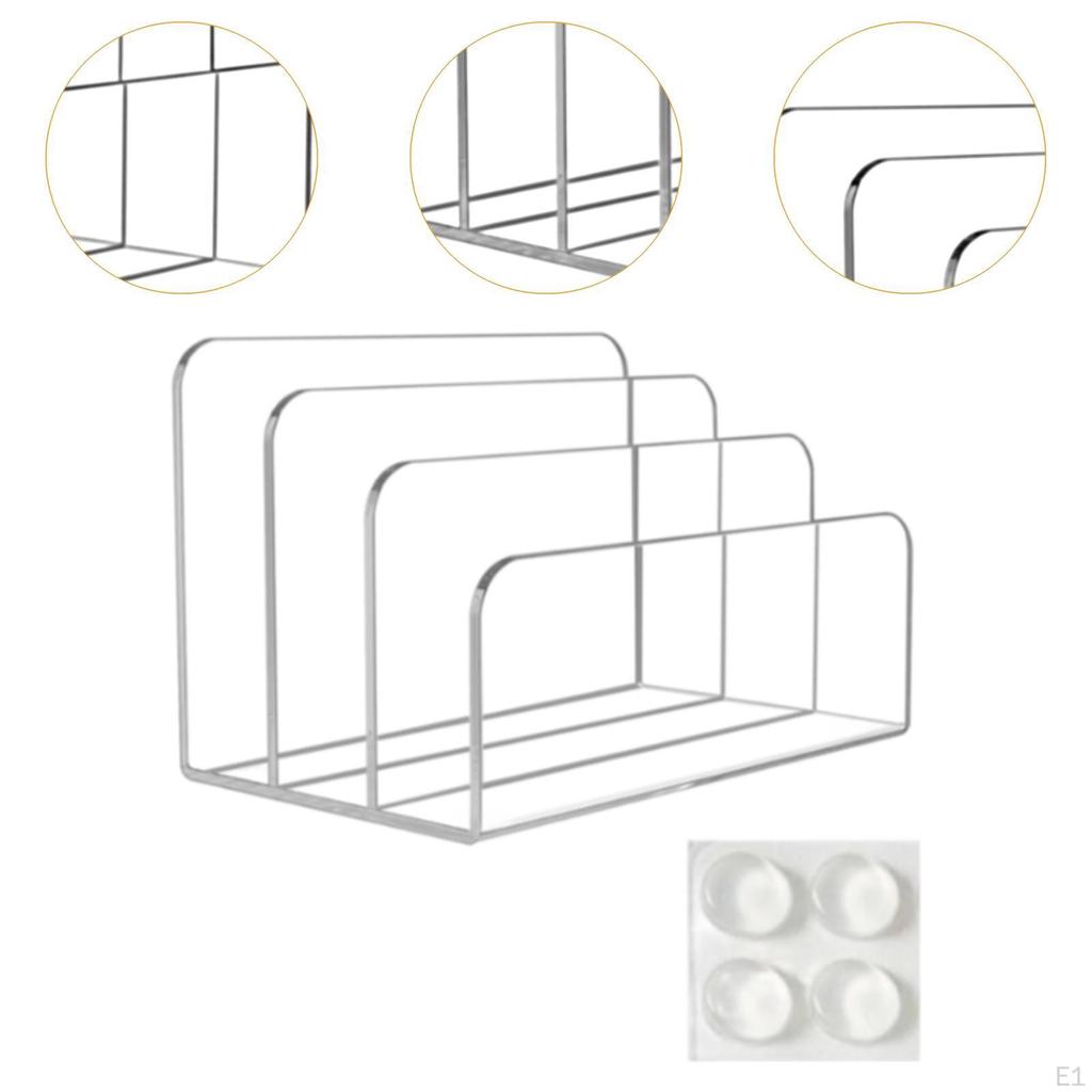Acrylic Mail Sorter Stand Desk Organization Countertop Vertical Desktop Organizer Envelope Holder