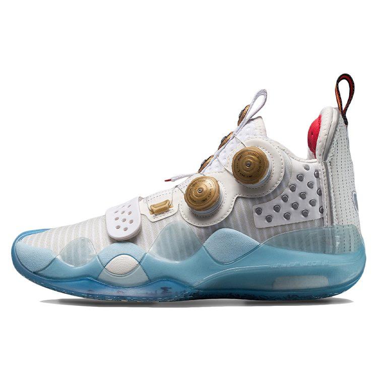 Li Ning WOW 8 Way Of Wade 8 Домашние, Ночь Завершения Карьеры Ткань Устойчивая к истиранию Дышащие Средние Баскетбольные кроссовки Мужские ABEP001-4