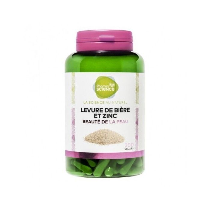 Pharmascience levure de bière & zinc 200 gélules