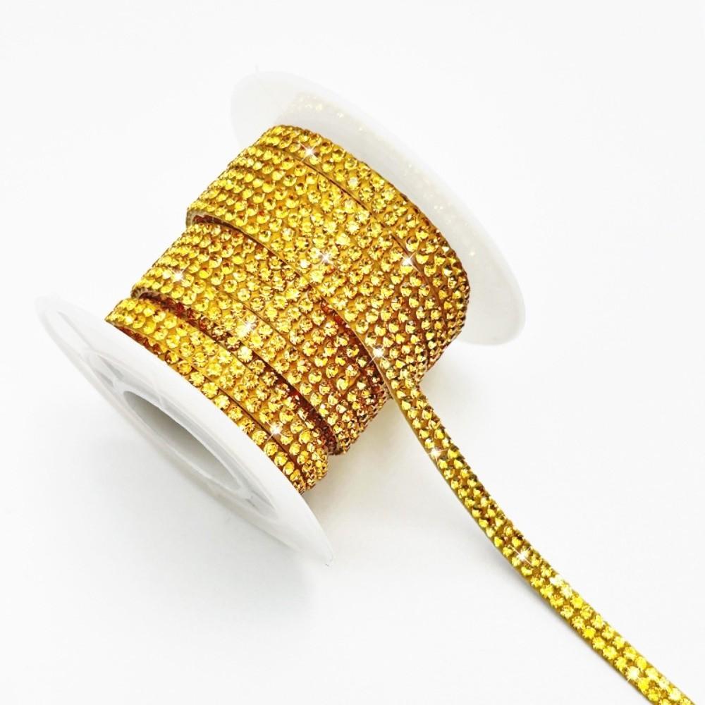 5M Самоклеящаяся наклейка с хрустальными стразами, ширина 5 мм, хрустальный мотив, самоклеящиеся стразы, разноцветные клейкие бриллианты
